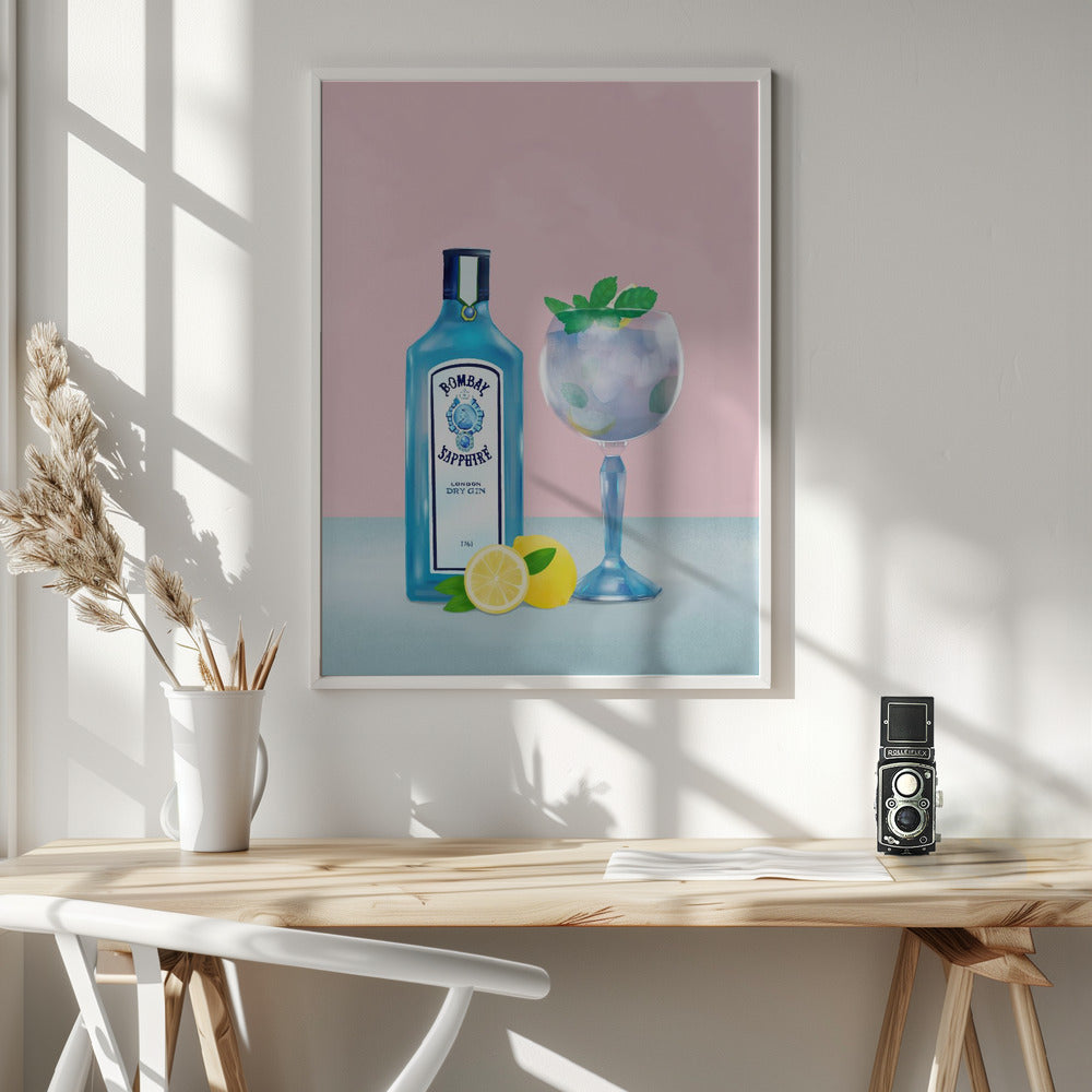 Wall Art Gin Cocktail