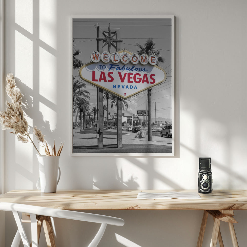 Wall art LAS VEGAS Sign - colorkey