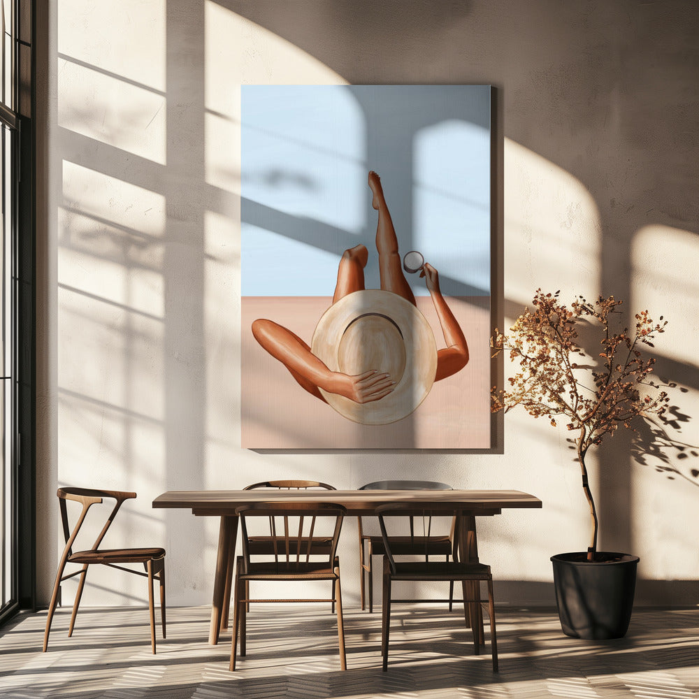 Wall art Poolside Girl
