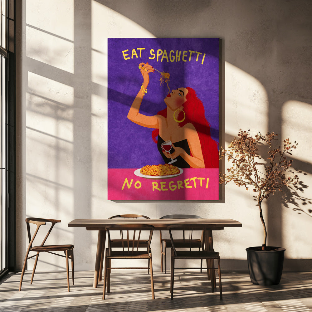 Wall Art Eat spaghetti no regretti