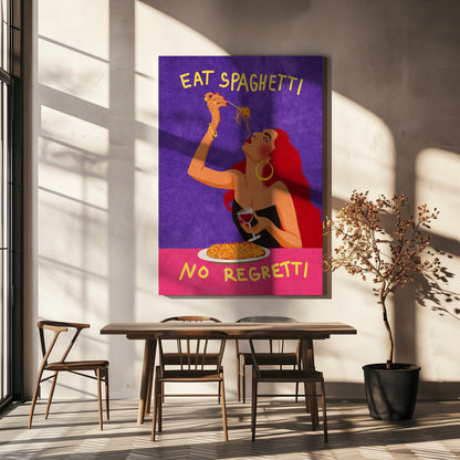 Wall Art Eat spaghetti no regretti