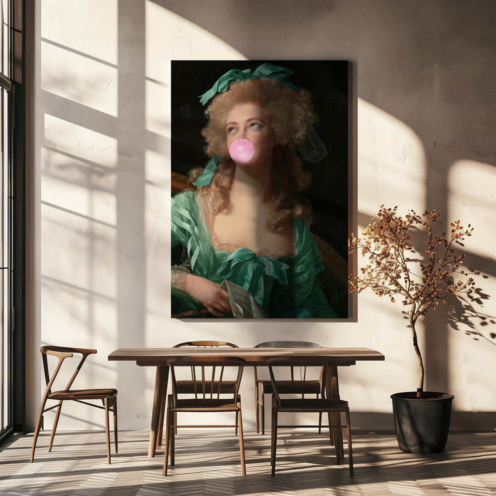 Wall art Madame Bubble-Gum