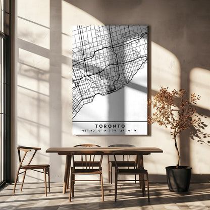 Wall art Black Maps 89 Canvas Wall Art