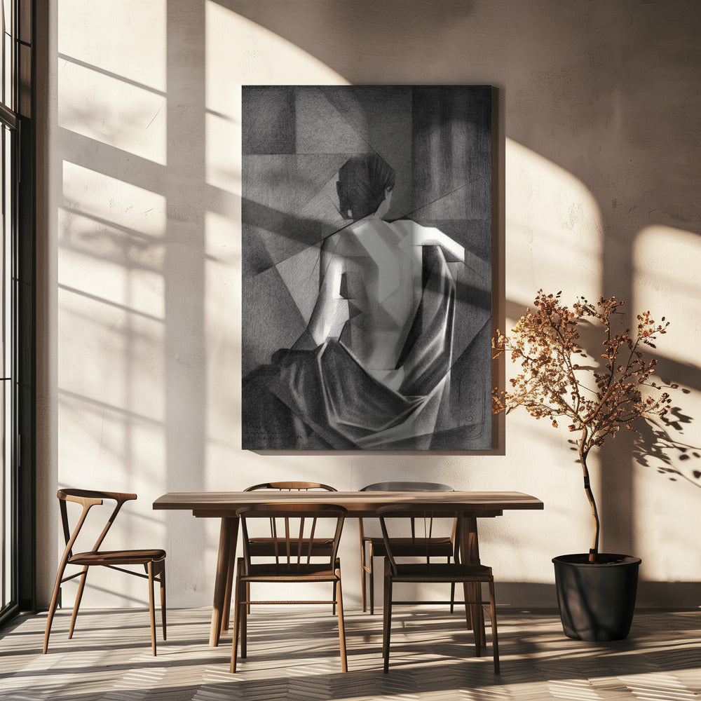 Wall art Study After Eugène Durieu & #039;s Seated Female Nude - 20-08-21
