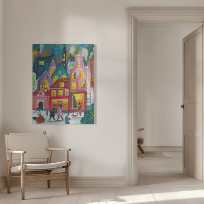 Wall art Christmas in Amsterdam Canvas Print