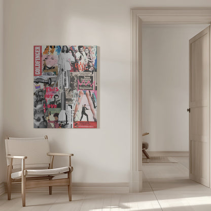 James Bond Vintage Film Poster Collage Canvas Wall Art | The Name's Bond
