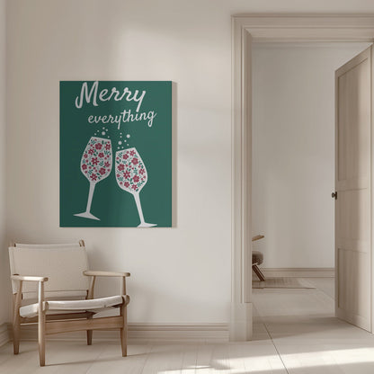 Wall art Merry Everything Canvas Print