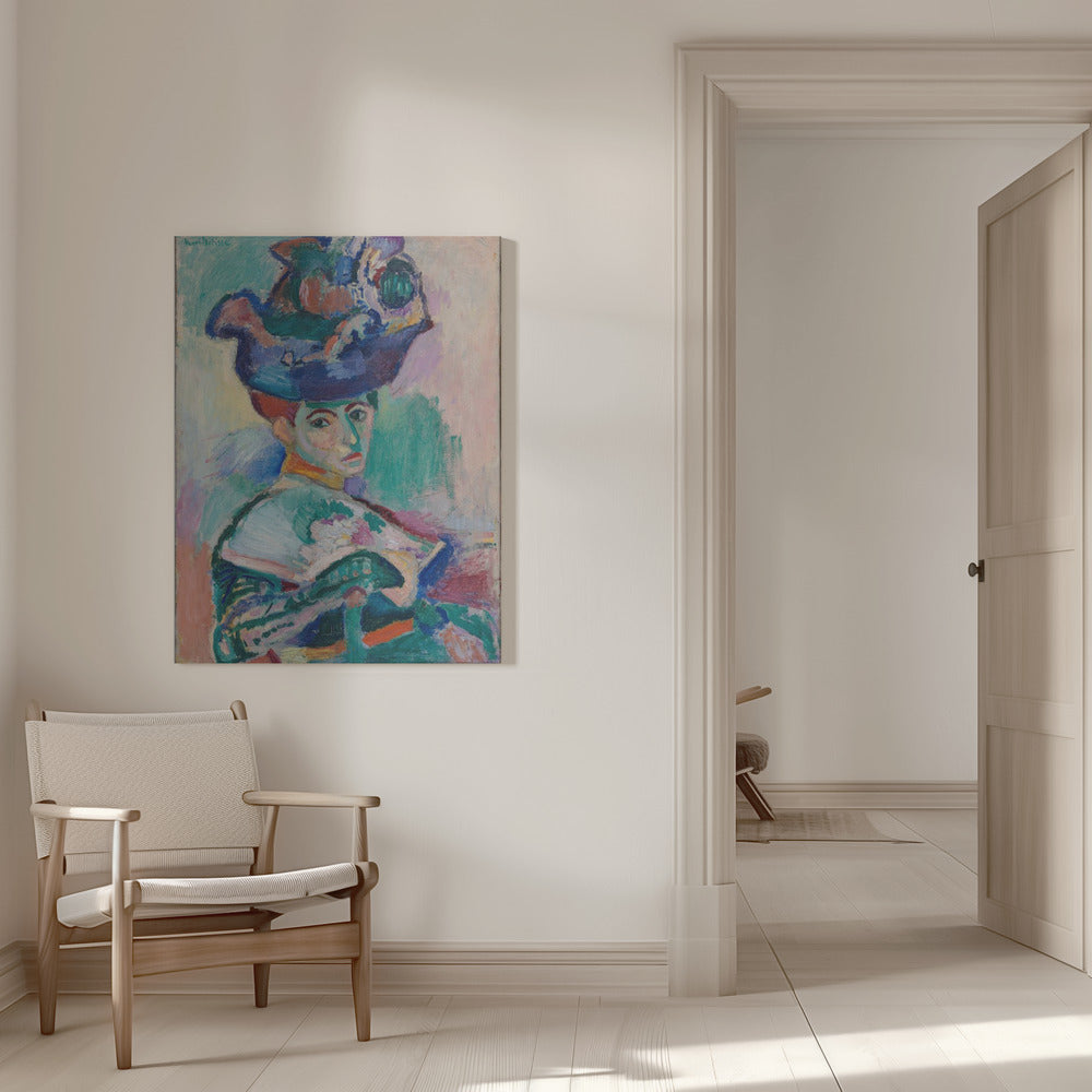 Wall art Woman With Hat