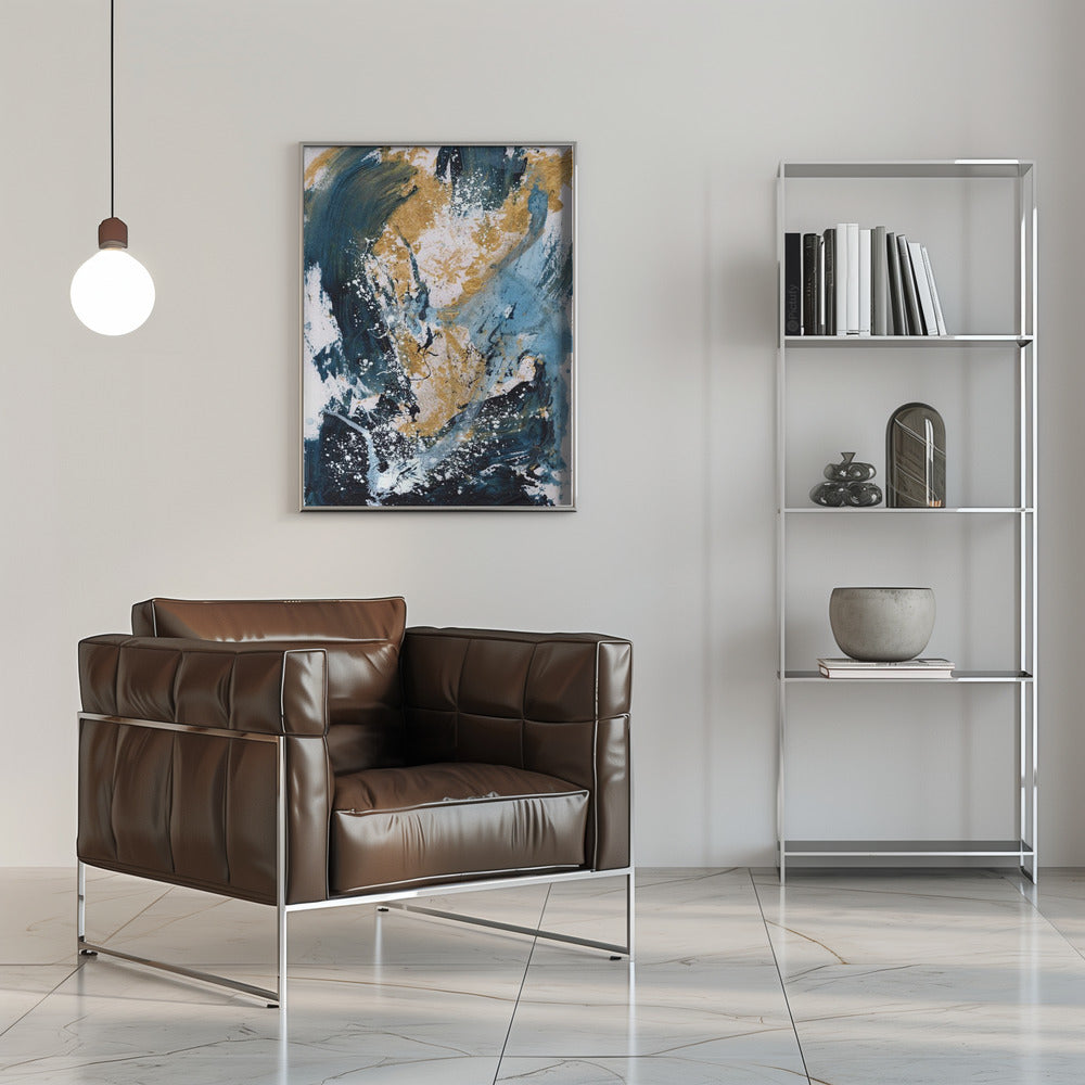 Wall Art Golden Sea