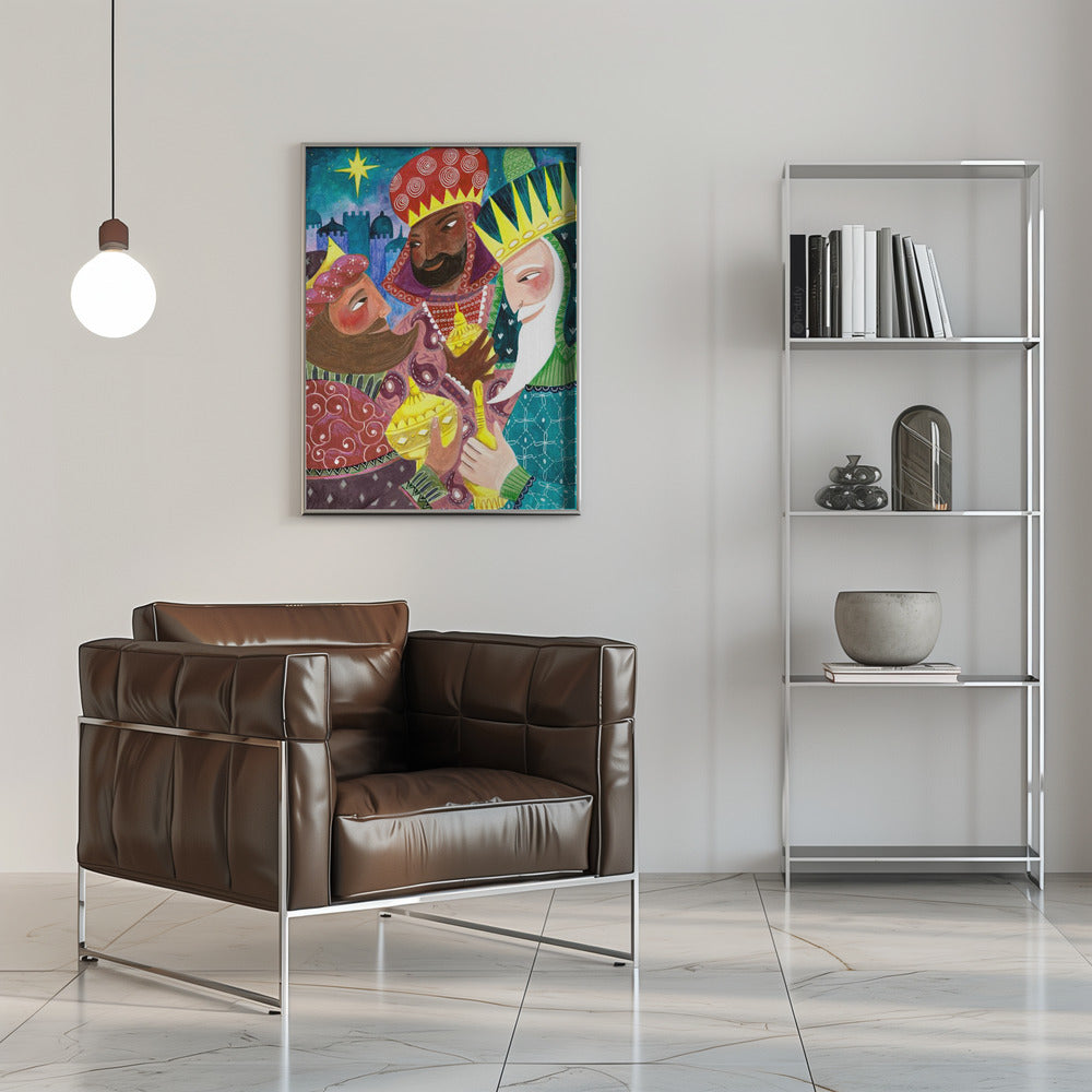 Wall art Three Kings, Three Wise Men Canvas Print