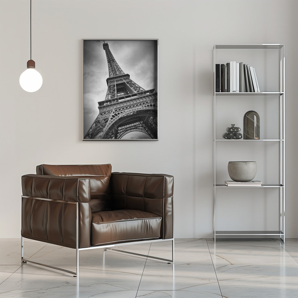 Black and White Eiffel Tower Canvas Wall Art | PARIS Eiffel Tower