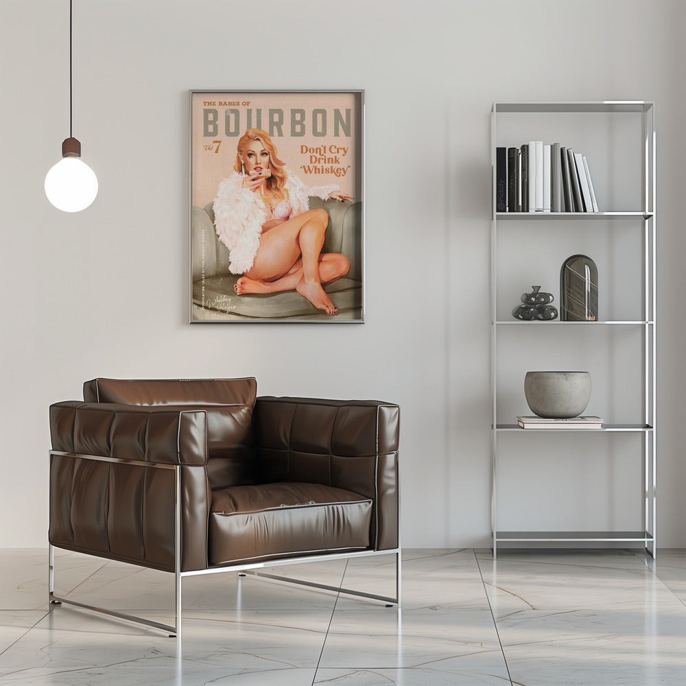 Décor mural Babes of Bourbon Vol 7 Sexy Fille Pin-up Vintage Whiskey