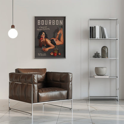Art mural Babes of Bourbon Vol 6 Choisissez votre poison Pin-up sexy