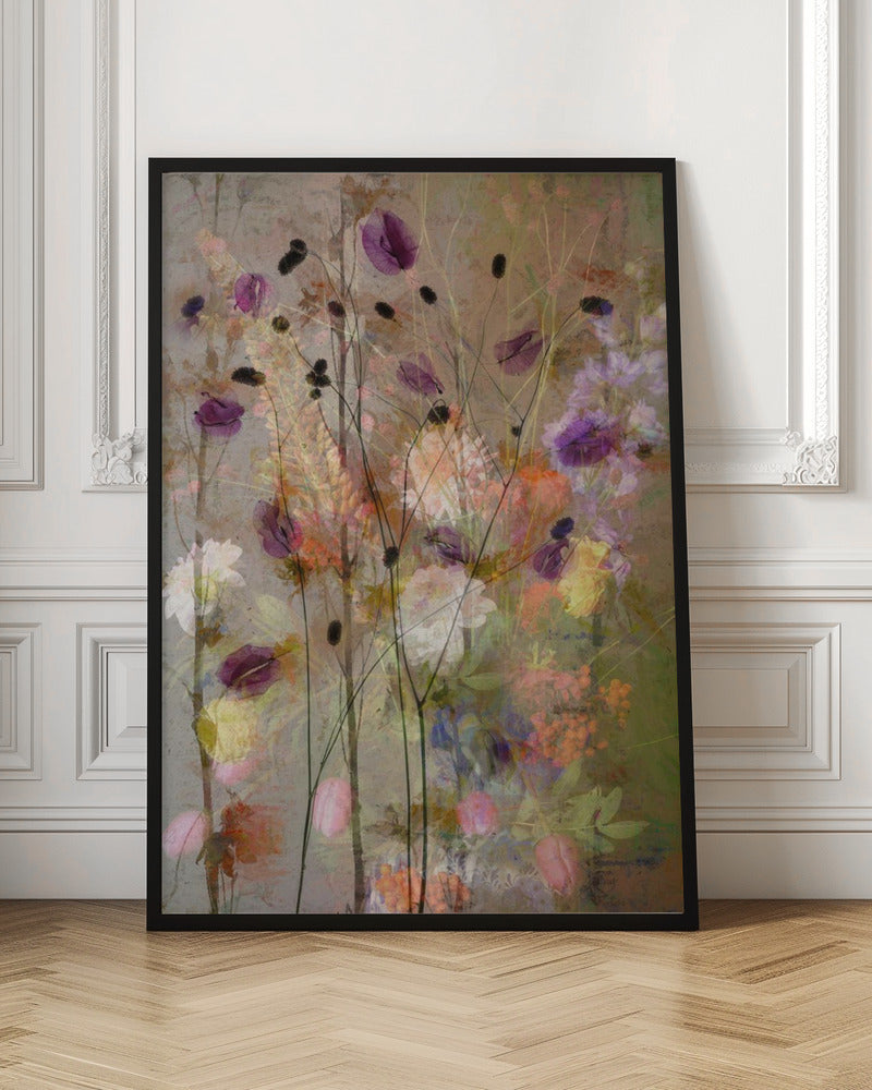 Wall art Painterly flowers