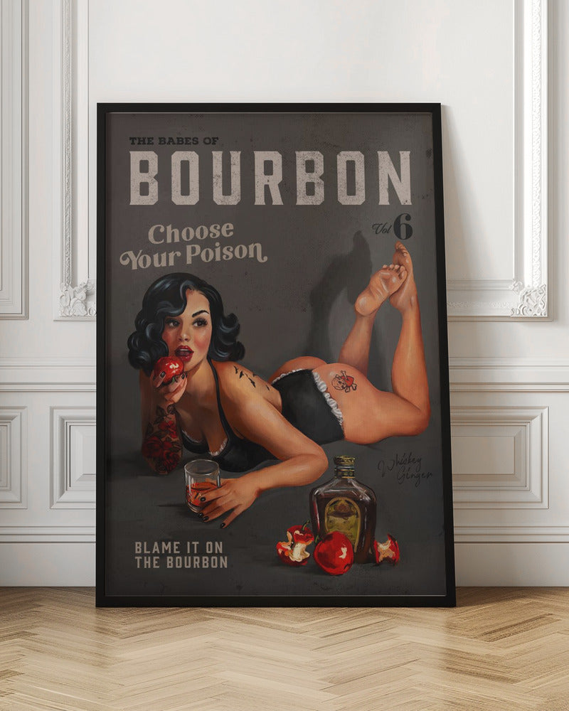 Art mural Babes of Bourbon Vol 6 Choisissez votre poison Pin-up sexy