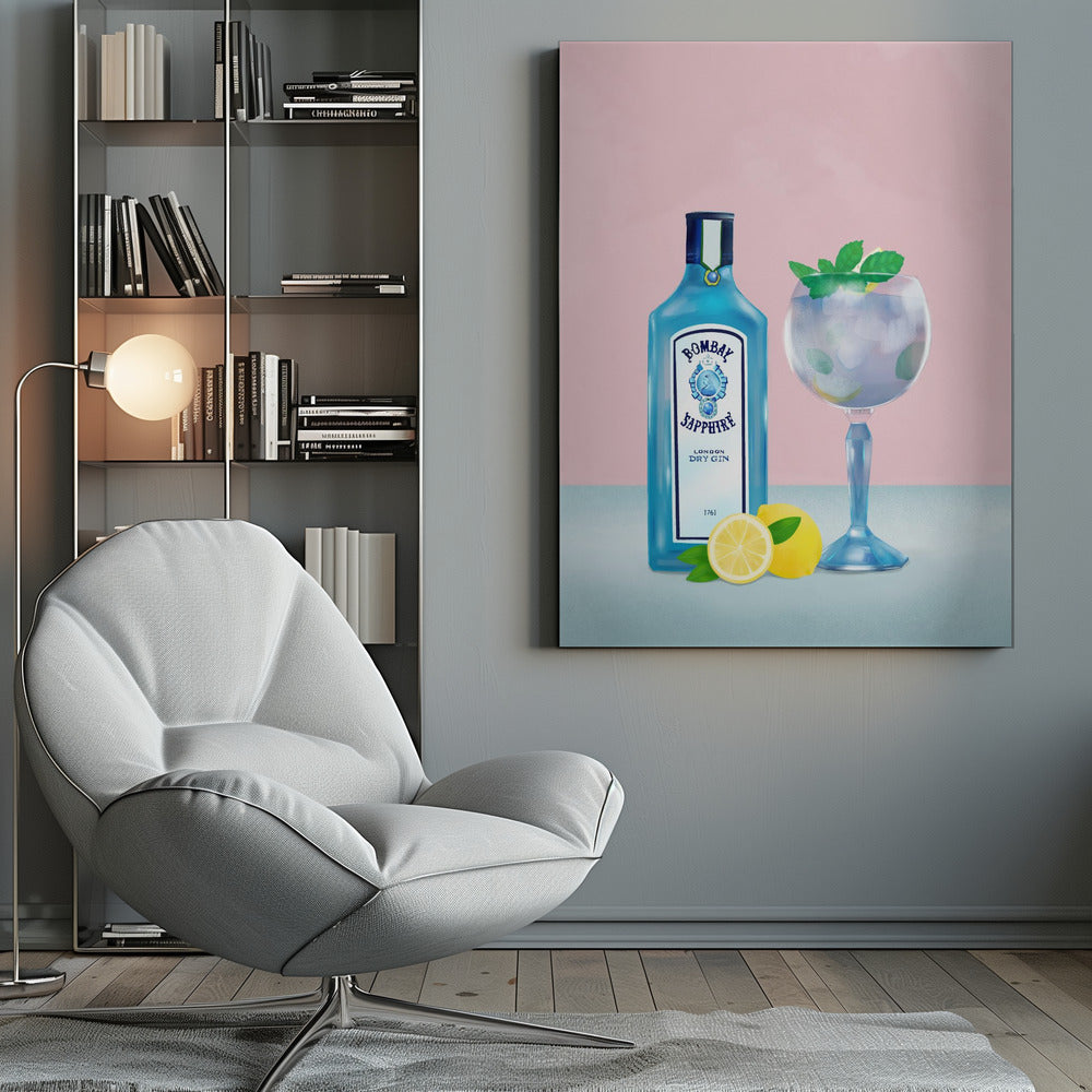 Wall Art Gin Cocktail