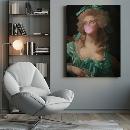 Wall art Madame Bubble-Gum