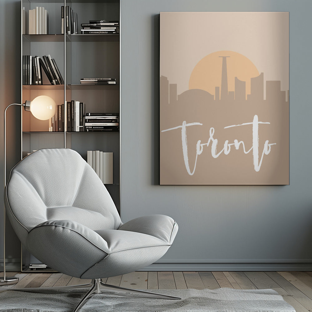 Wall art Skyline Earth Tone 2 89