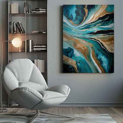 Wall art Flowing Through Time