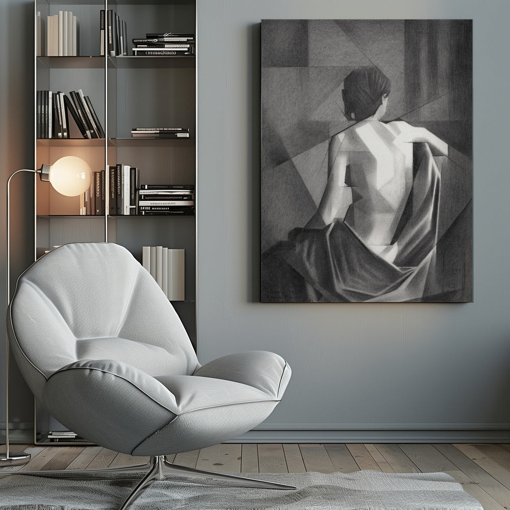 Wall art Study After Eugène Durieu & #039;s Seated Female Nude - 20-08-21