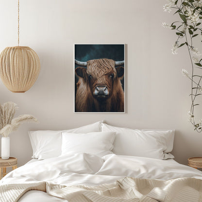 Wall art Highland Cow Canvas Print