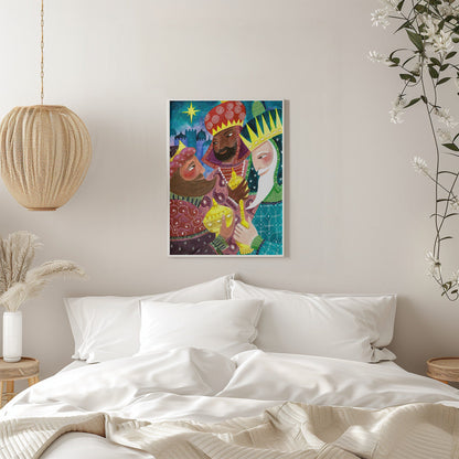 Wall art Three Kings, Three Wise Men Canvas Print