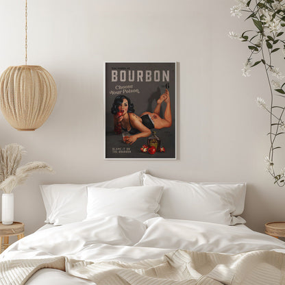 Art mural Babes of Bourbon Vol 6 Choisissez votre poison Pin-up sexy