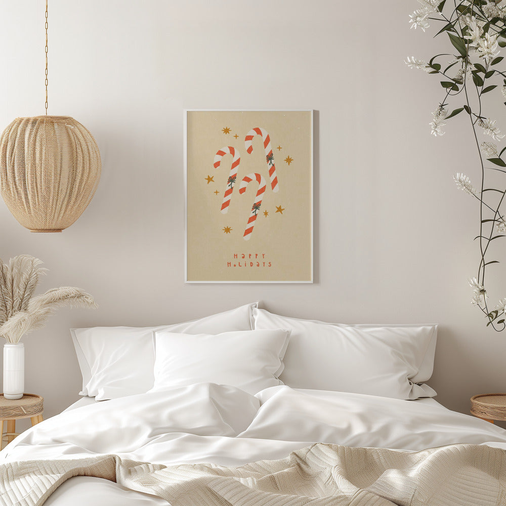Wall art Candy Cane Canvas Print