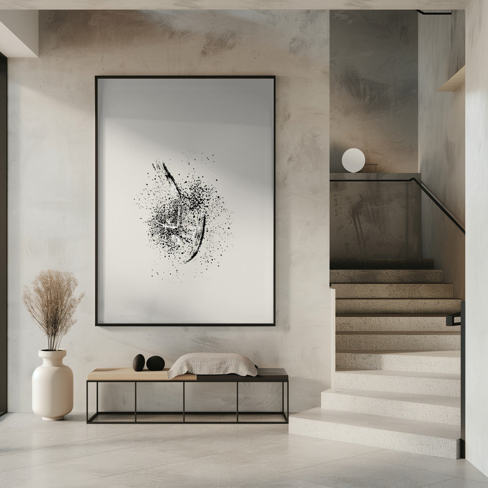 Wall art Brush splatters #2