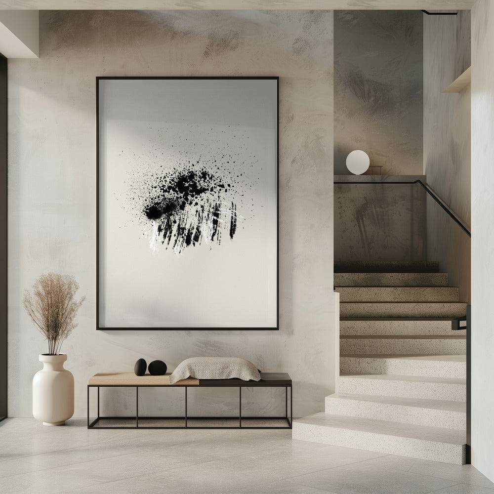 Wall art Brush splatters #3