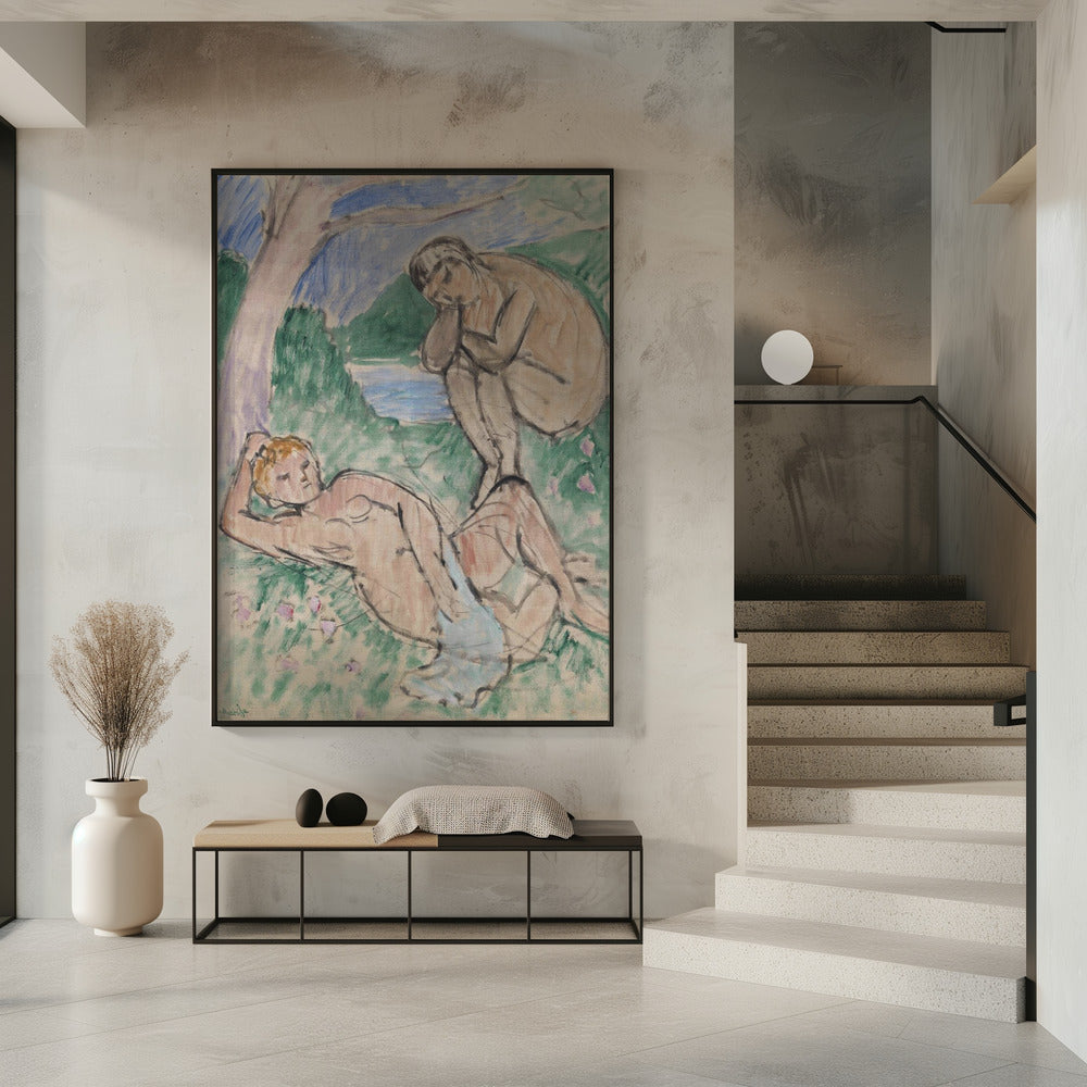 Wall art Baigneurs