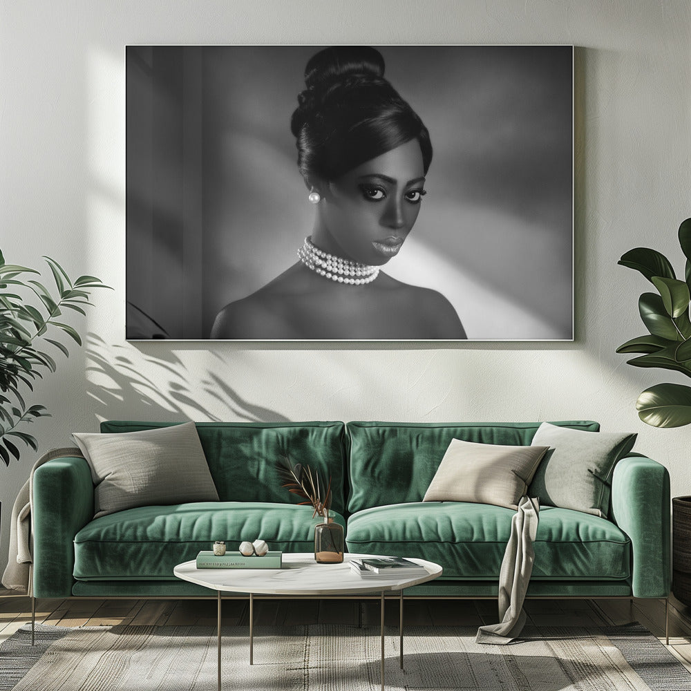Wall art The white pearls