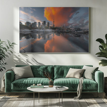 Wall art Burn in Toronto Canvas Print