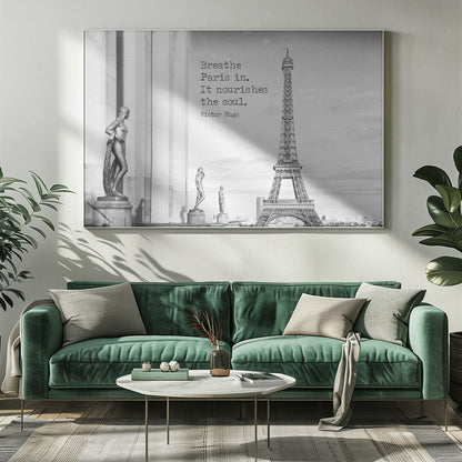 Wall art Breathe Paris in
