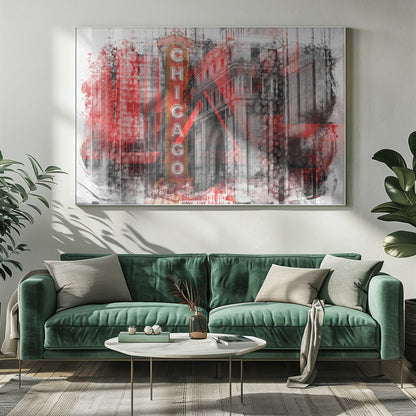 Wall art Chicago | Geometric Mix No. 4