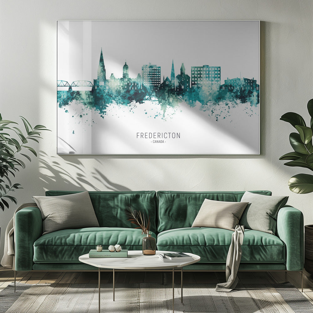 Décoration murale Fredericton Canada Skyline