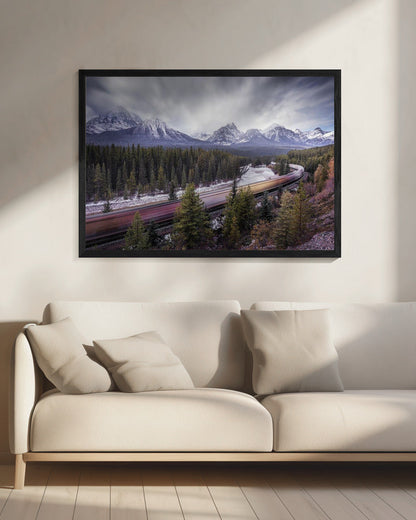 Wall art Fast train