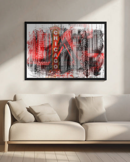 Wall art Chicago | Geometric Mix No. 4