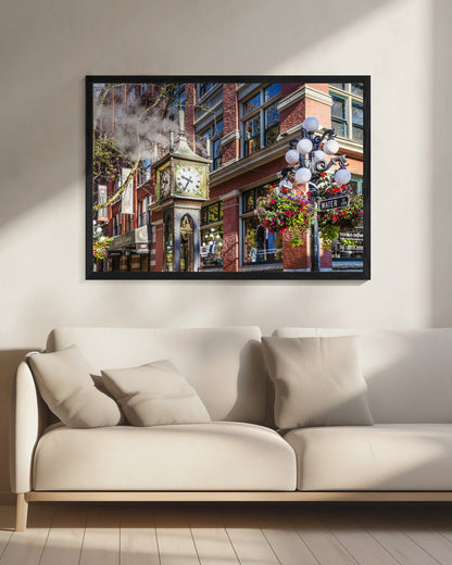 Wall art Historic Gastown Steam Clock in Vancouver
