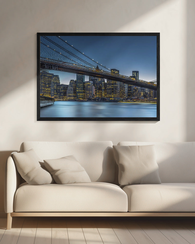 Wall art New York - Blue Hour over Manhattan