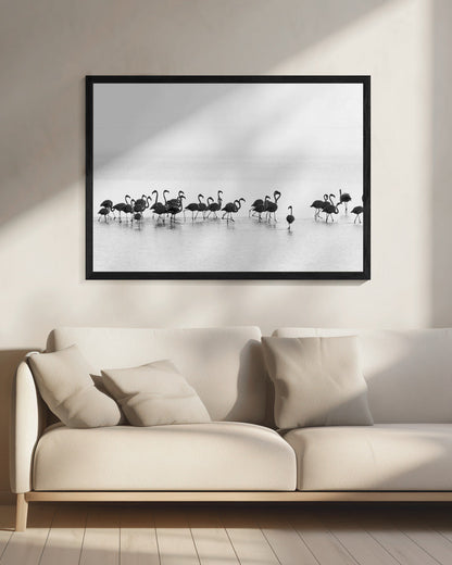 Wall art Flamingos