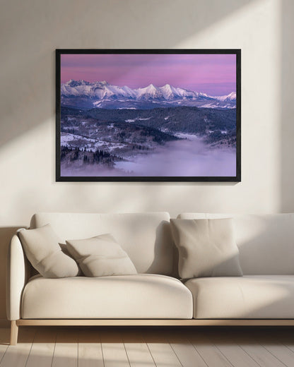 Wall art Dawn - Tatra Mountains