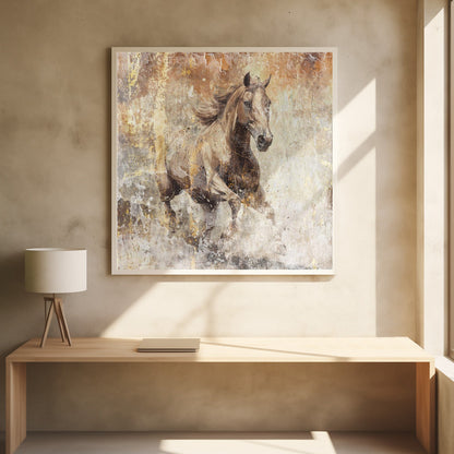 Wall art Horse Vintage Art Illustration 08