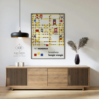 Piet Mondrian Broadway Boogie Woogie Giclee Print: Mid-Century Modern Art