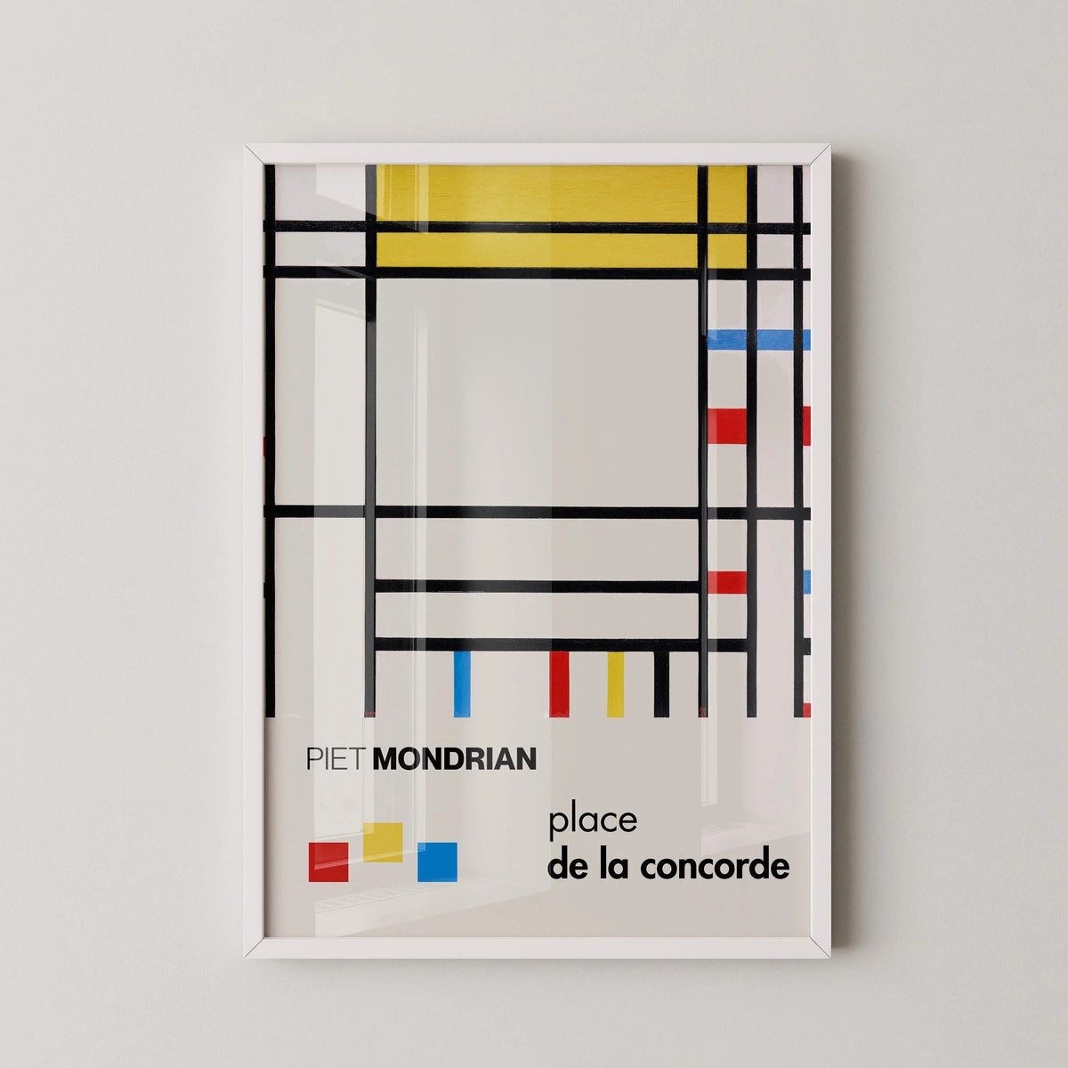 Estampe Giclée « Place de la Concorde » de Piet Mondrian : Art moderne du milieu du siècle