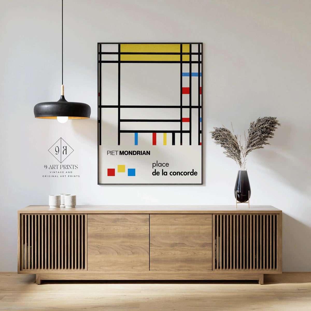 Estampe Giclée « Place de la Concorde » de Piet Mondrian : Art moderne du milieu du siècle