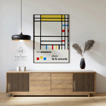 Estampe Giclée « Place de la Concorde » de Piet Mondrian : Art moderne du milieu du siècle