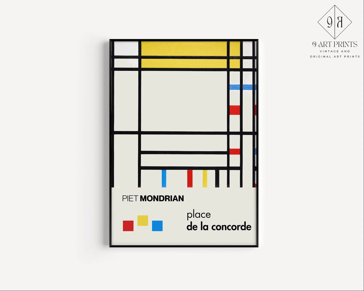Estampe Giclée « Place de la Concorde » de Piet Mondrian : Art moderne du milieu du siècle
