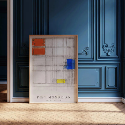 Piet Mondrian - Study for a Composition PRINT | Museum Poster (available handframed or unframed)