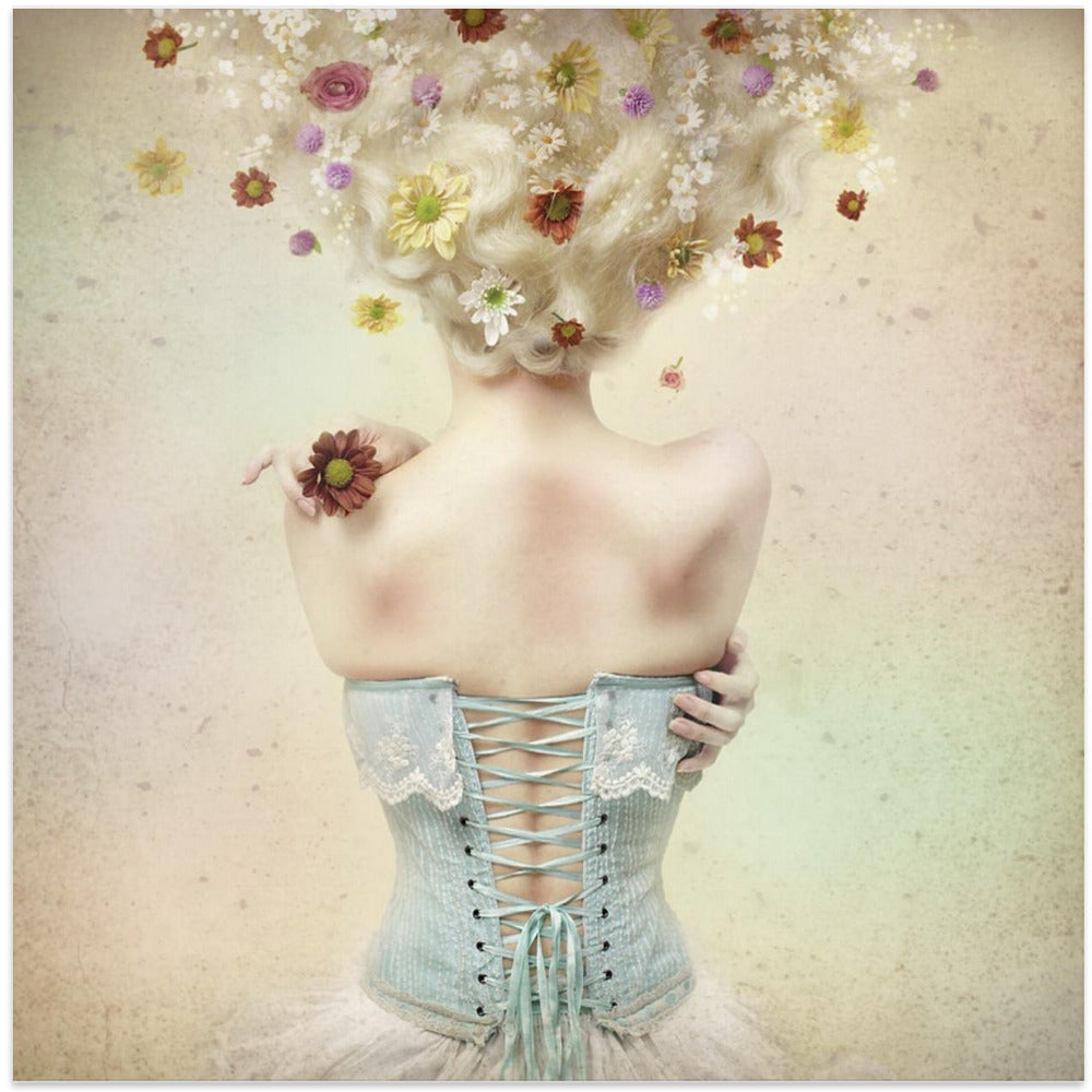 Wall art Girl of the flower garden